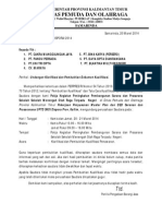 Undangan Pembuktian Kualifikasi Penyusunan M.plan Dan DEDE SKOI