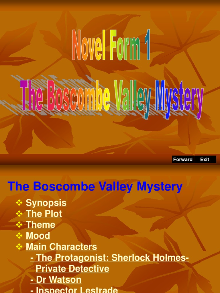 The Valley Mystery PDF Sherlock Holmes Dr. Watson