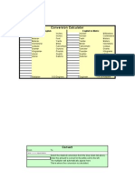 Conversion Calculator: Metric To English English To Metric