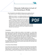 Analysis of Ultrasonic Indications in Lack of Fusion