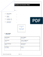 Contoh Curiculum Vitae Lamaran Online