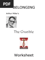 Arthur Miller The Crucible Worksheet 2013