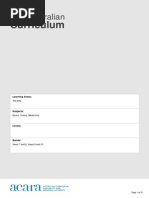 australian curriculum the arts