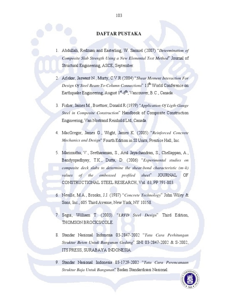 Structural Engineering References | PDF | Science & Mathematics