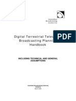 Digital Terrestrial Television Broadcasting Planning Handbook Including Technical and General Assumptions