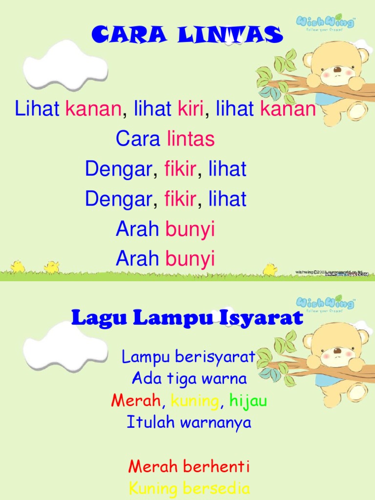 Lagu Lampu Isyarat Pdf