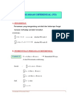 Persamaan Diferensial Orde 1 