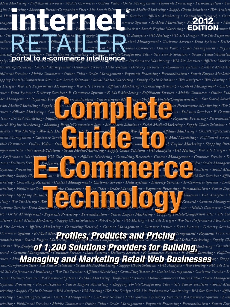 Complete Guide To E Commerce Technology E Commerce Online Shopping