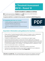 Threshold for those have NOT been subject to the 2006 Performance Management (PM) Regulations - TAF Round 10 England and Wales (English)