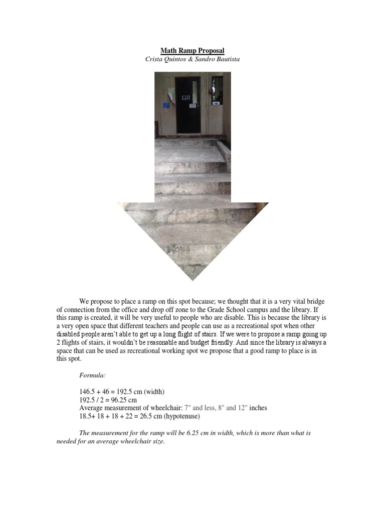 Accessible Ramp Design Proposal | PDF