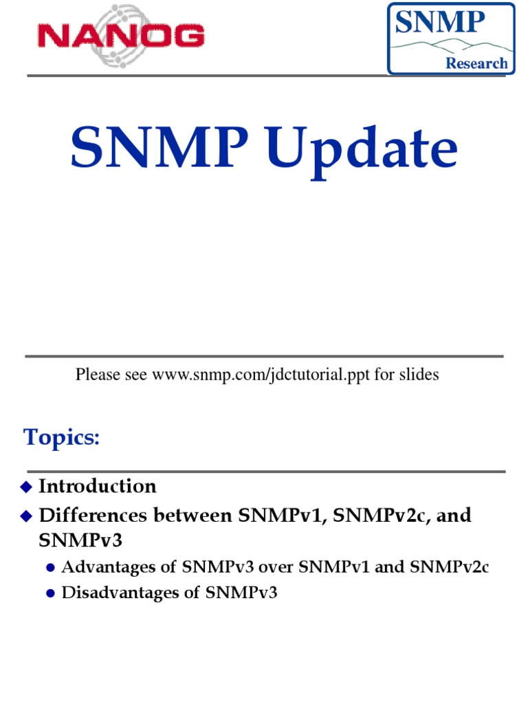 SNMPv3 Features vs. SNMPv1 and v2c | PDF | Cyberwarfare | Security