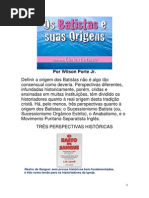 Os Batistas e Suas Origens