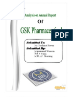 Financial Report On GSK 2007 (GlaxoSmithKline)