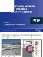 Waterproofing Warranty Issues at SM City Masinag