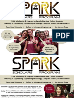 SPARK Scholars Program Poster_spring 2014 Recruting