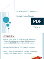 Vje - Be - br.1 (5) Finansijko Racunovodstvo, Prezentacija