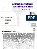 Orientación Profesional Del Técnico en Salud