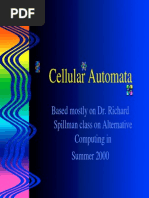 Cellular Automata: Based Mostly On Dr. Richard Spillman Class On Alternative Computing in Summer 2000