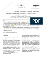 Block Copolysiloxanes and Their Complexation With Cobalt Nanoparticles, Vadala Et Al (2004)