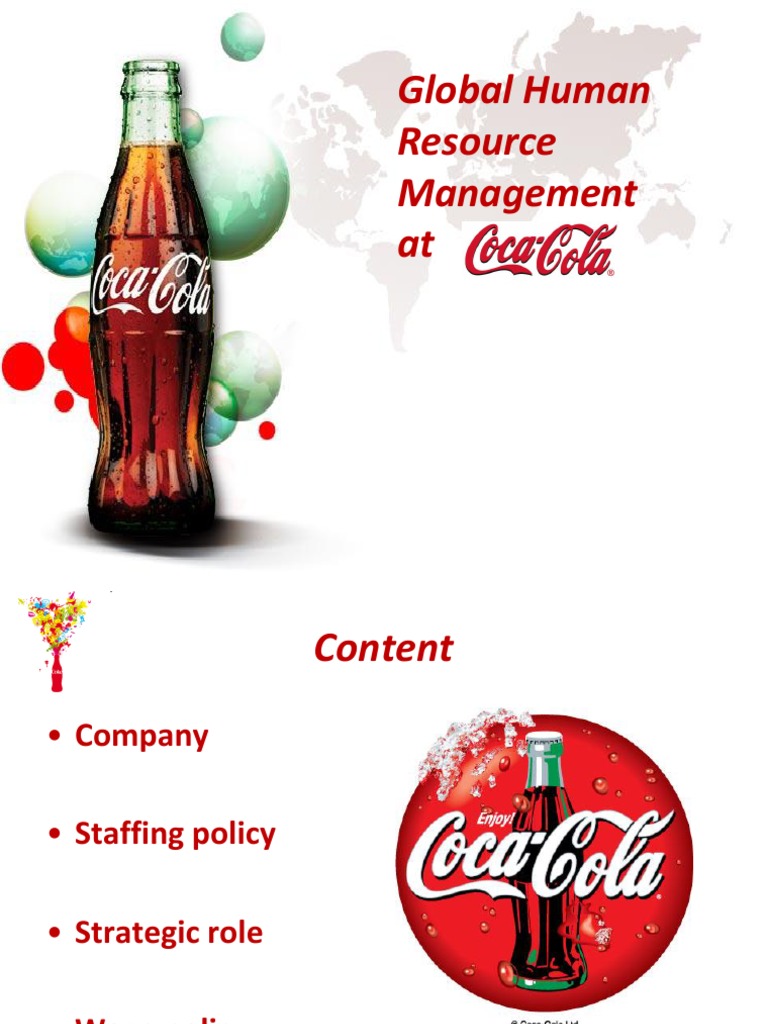 Global Human Resource Management at Coca Cola  Human Resource