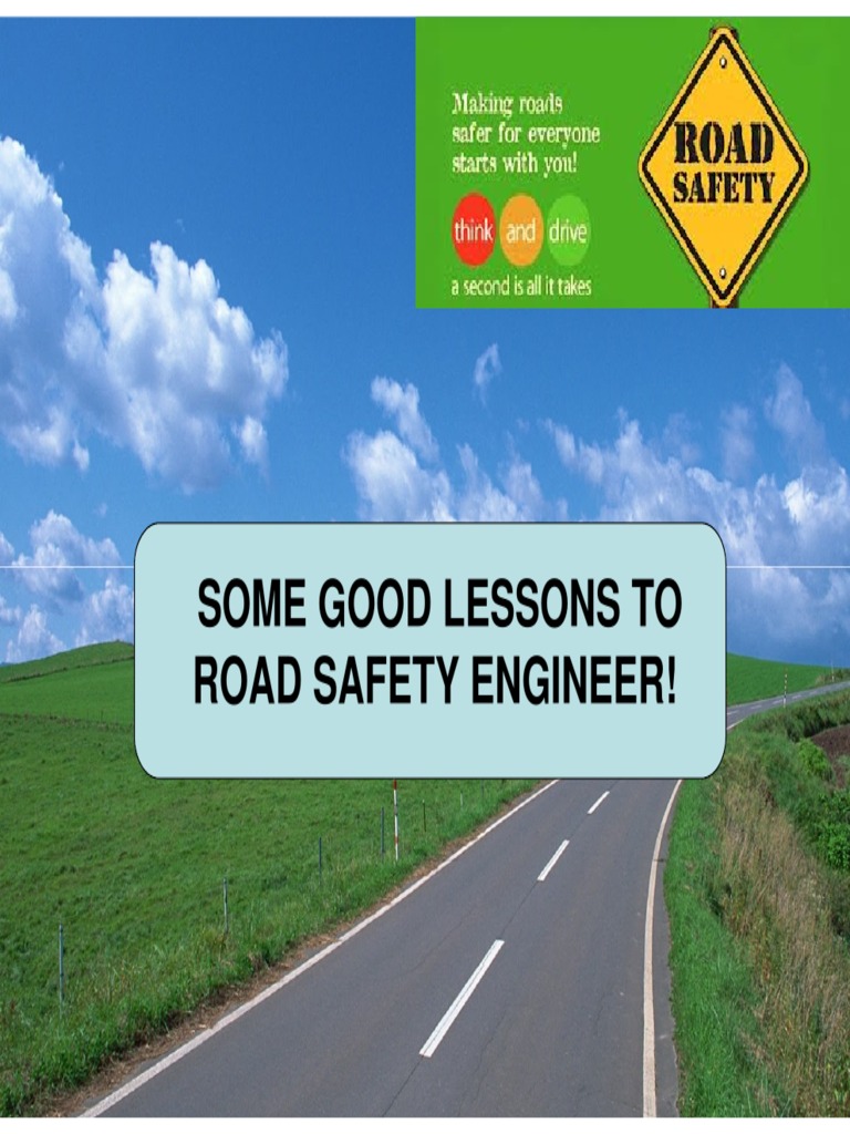 A Good Lesson To Road Safety Engineer PDF