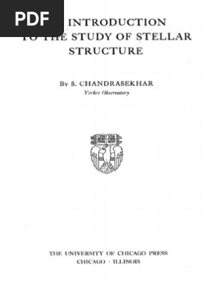 An Introduction To The Study of Stellar Structure (S