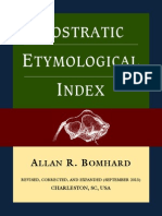 Bomhard Nostratic Etymological Index PDF