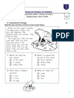 Eng Test Promoted From GR 1 - Entrance To Grade 2