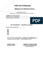 Anexo IV Carta de Servicio Social