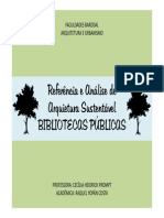 Referência e Análise de Arquitetura Sustentável - Biblioteca Pública