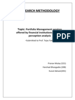 Research Methodology - Portfolio Management Services