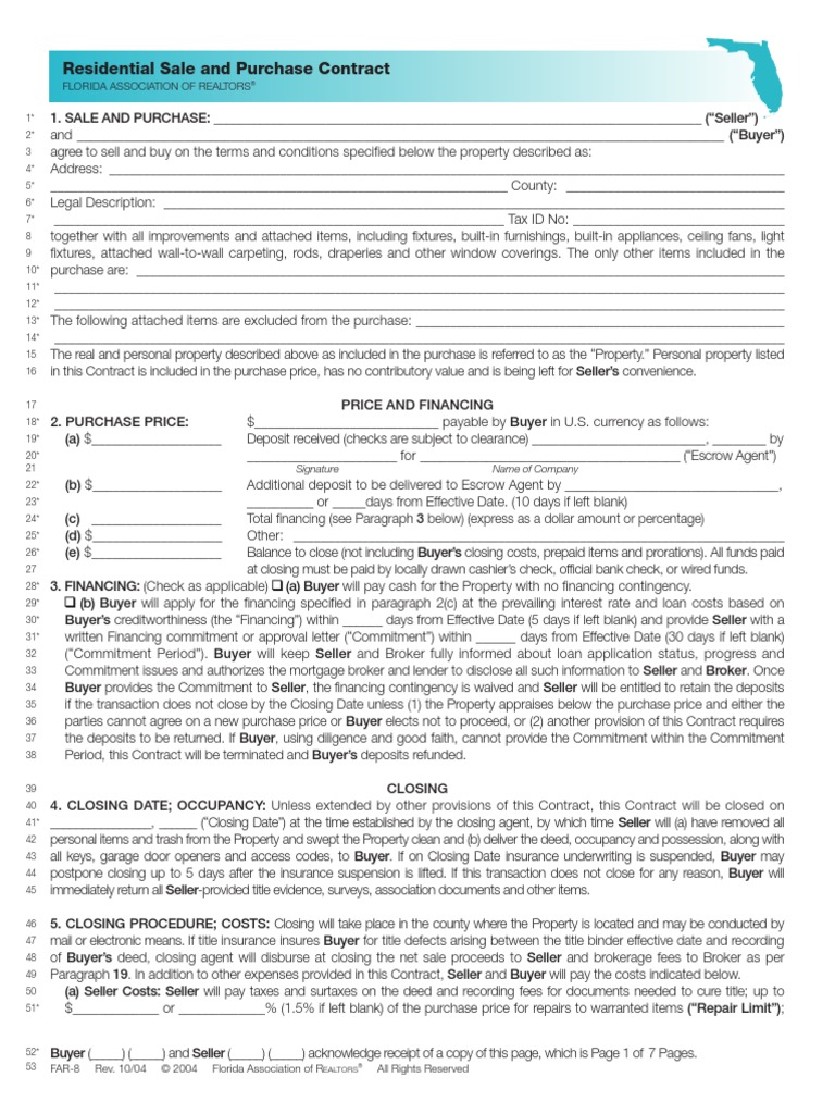 florida-real-estate-contract-pdf-arbitration-mediation