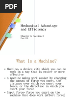 5-2 Mechanical Advantage and Efficiency