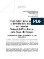 Joaquín E Meabe - Los atributos de Apolo y la opinión de W. Otto - Una nota sobre Ilíada A 8-16