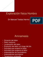 Exploración física Hombro