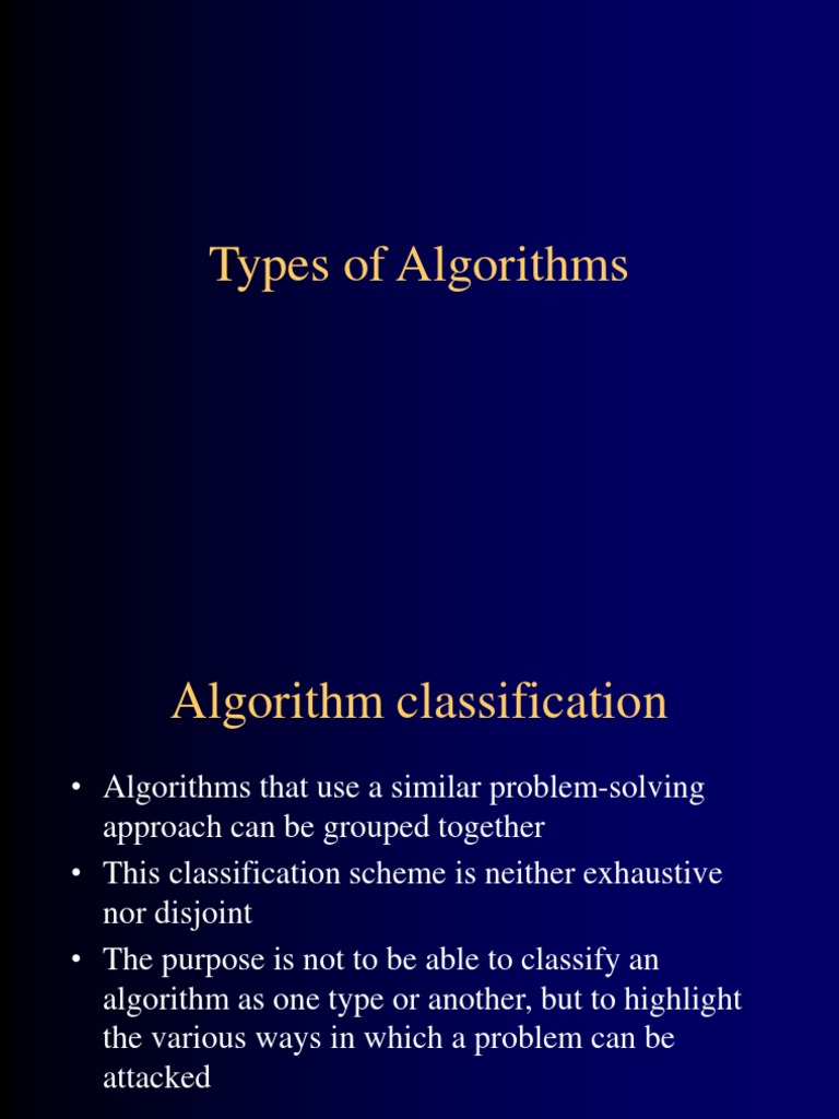 35 Algorithm Types | Download Free PDF | Recursion | Algorithms And ...