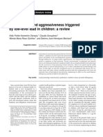 Olympio 2009 Neurotoxicity and Aggressiveness Triggerd by Low Level Lead in Chilrden, A Riview. Pan Am j Publ Health26,266-75