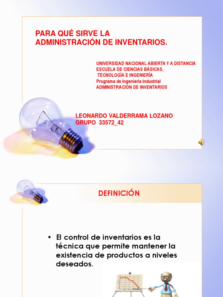 Copia De Para Que Sirve La Dministracion De Inventarios