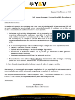 Comunicado Sobre Nueva Metodología de Facturación