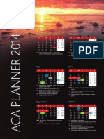 ACA Planner 2014 Calendar