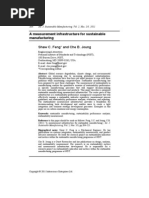 A Measurement Infrastructure for Sustainable Manufacturing