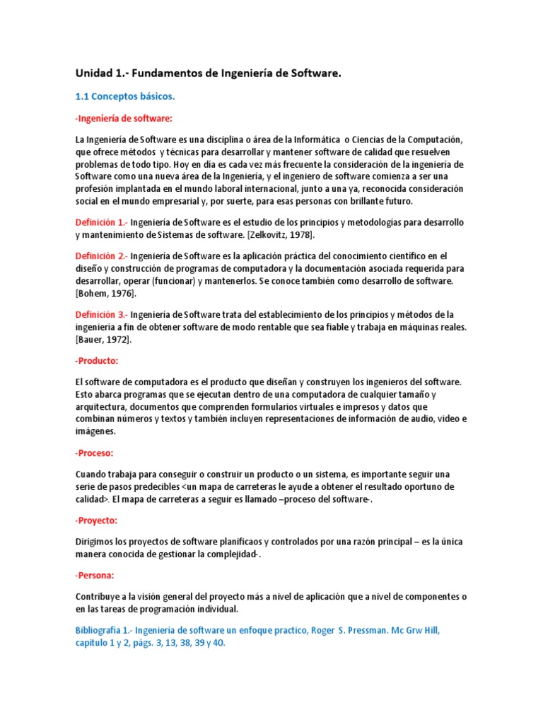 1.1 Fundamentos de Ingenieria de Software | PDF | Ingeniería de ...