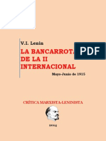 Lenin - La Bancarrota de La II Internacional (1915)