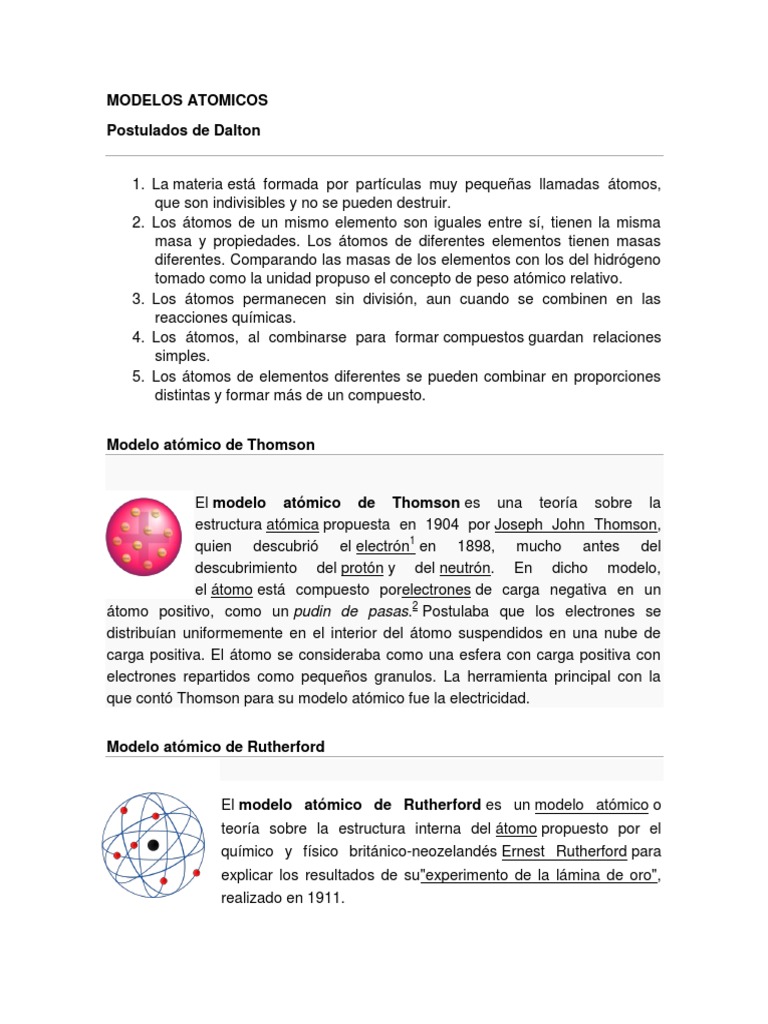 Modelos Atomicos