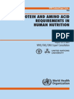 Protein and Amino Acid Requirements in Human Nutrition