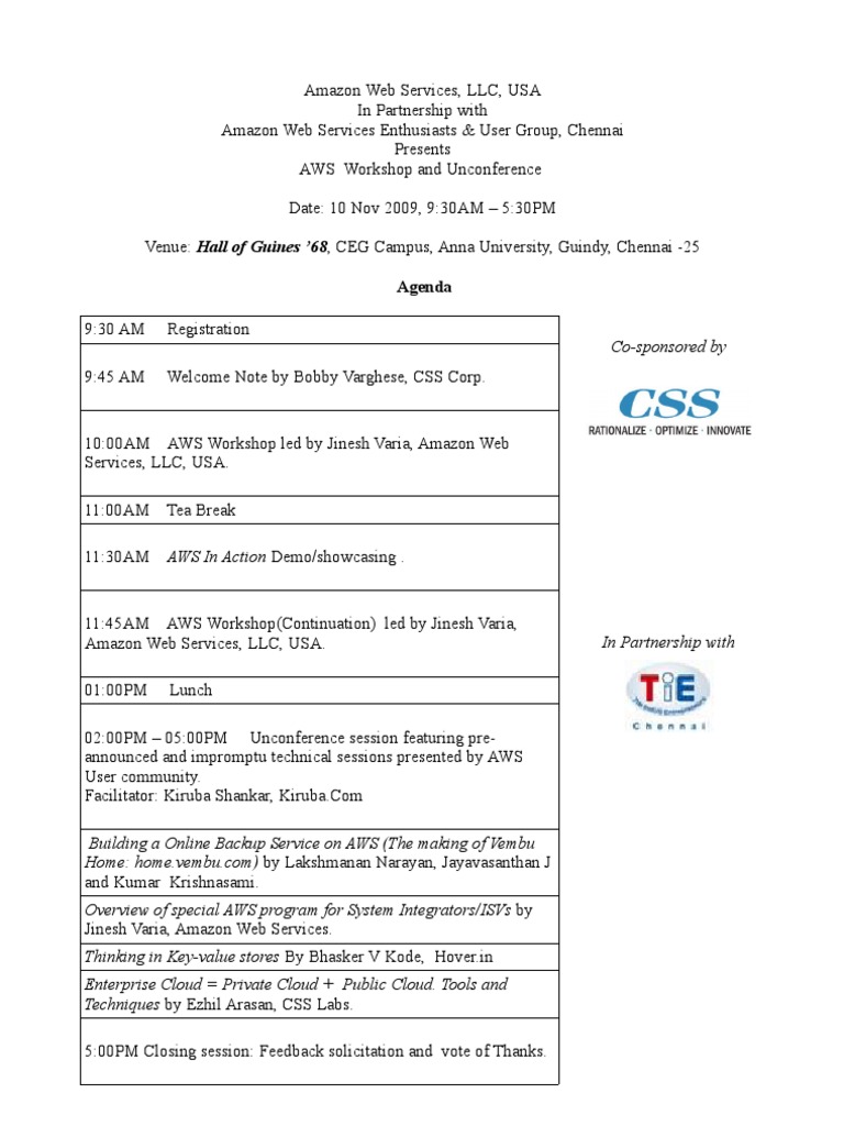 AWS Workshop for Tech Enthusiasts | PDF | Amazon Web Services | Cloud ...