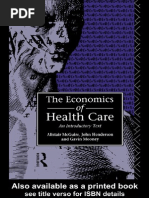 Economics of Health Care - Book