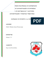 Ejercicio de Impuesto a La Renta