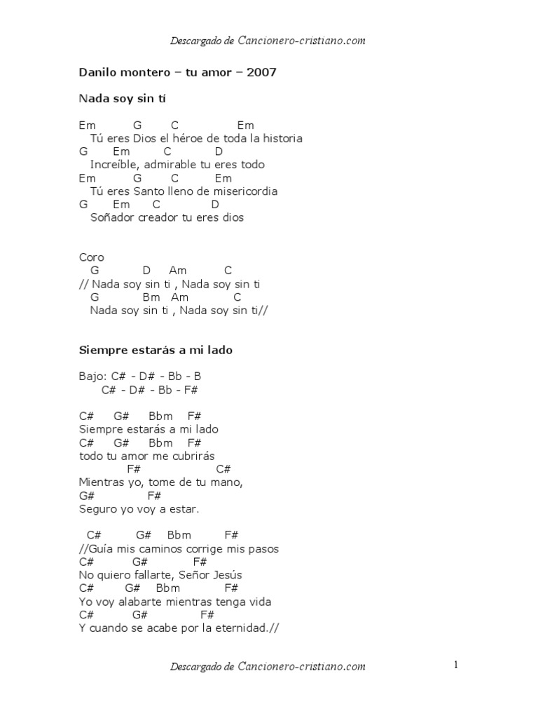Danilo Montero Tu Amor 2007 Religion Y Creencia Science