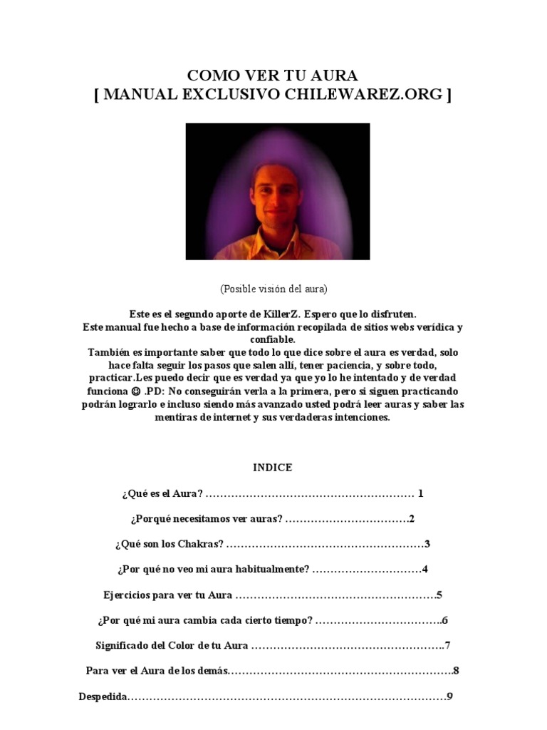Como Ver Tu Aura PDF Aura (paranormal) Color